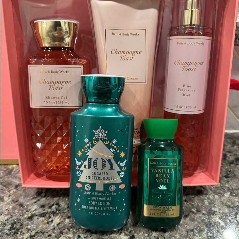 Bath and Body Works Set, Champagne Toast Set